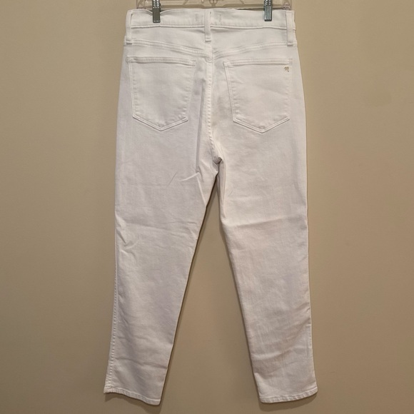Women's White Madewell Stovepipe Straight Leg Jeans | size 29 - Picture 3 of 9